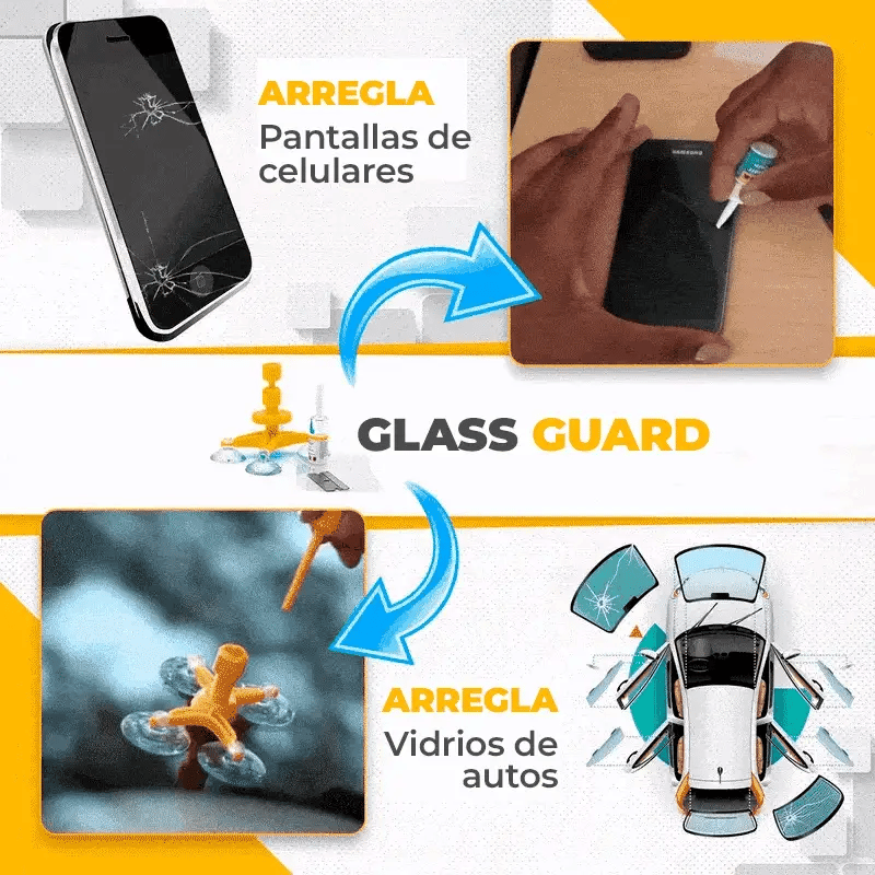 GLASSGUARD™ | Kit Repara Vidrios con Grietas
