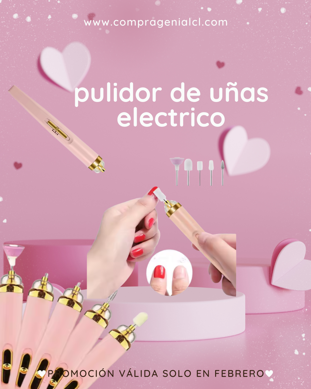 💅 Uñas Perfectas al Instante ✨ ¡Pulidor Portátil + Envío Gratis! 🚚