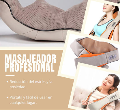 "✨ Relájate al Máximo: Masajeador para Cuello, Espalda y Hombros con 6 Modos de Alivio Instantáneo 💆‍♀️💆‍♂️🔥"