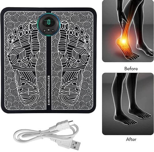 🔥 ¡Dile Adiós al Dolor de Pies! 🦶✨ Relájate Donde Quieras con Este Masajeador Eléctrico Portátil 💆‍♂️⚡