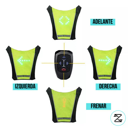 Verano Seguro: Chaleco con Señalizador para Bicicleta Con Envío Gratis🚲✅