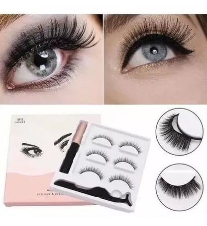 💖 ¡Mirada de ensueño! Pestañas magnéticas + Encrespador eléctrico GRATIS + Envío incluido 🚀✨💖