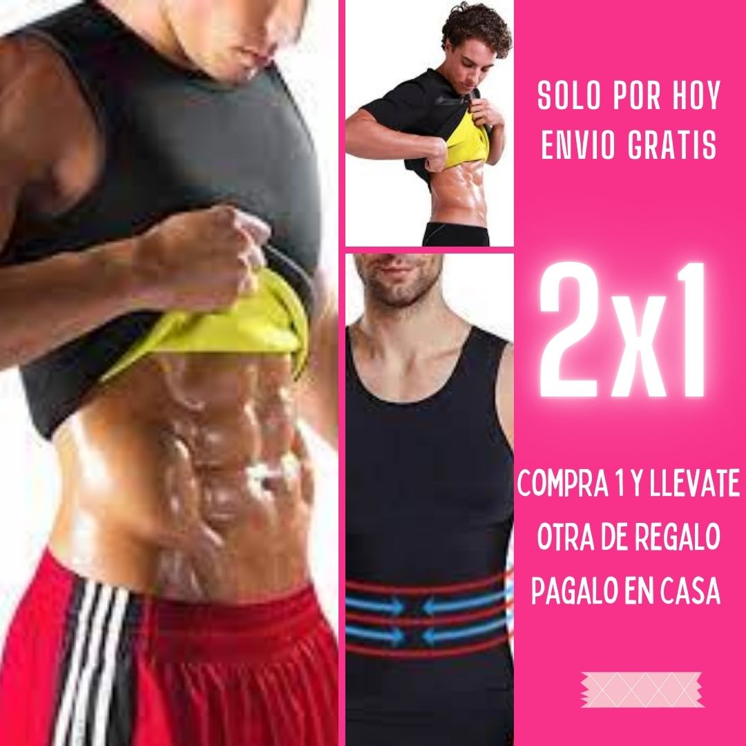 "🔥💪 ¡2x1 en Fajas Sauna para Hombres! Transpira, Moldea y Gana el Doble por Menos 💥👊"