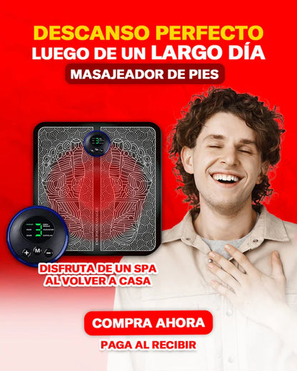 🔥 ¡Dile Adiós al Dolor de Pies! 🦶✨ Relájate Donde Quieras con Este Masajeador Eléctrico Portátil 💆‍♂️⚡
